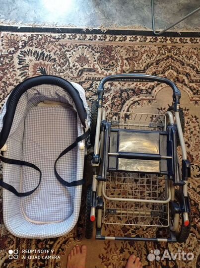 Прогулочная коляска для новорожденных с люлькой pe