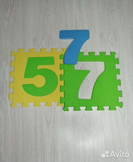 Развивающий мягкий коврик-пазл (16 шт)