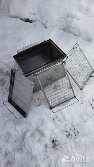 Коптильня горячего копчения из нержавейки