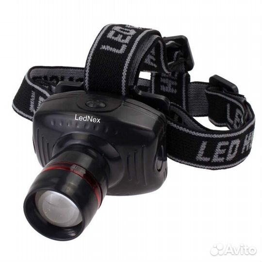 Фонарь налобный FL-3007 чёрный