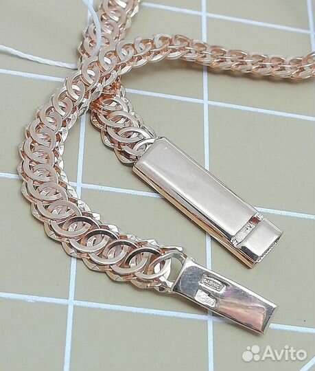 Золотой браслет Ажурный, полновесный, замок коробочка, длина 17 см, вес 3,82г