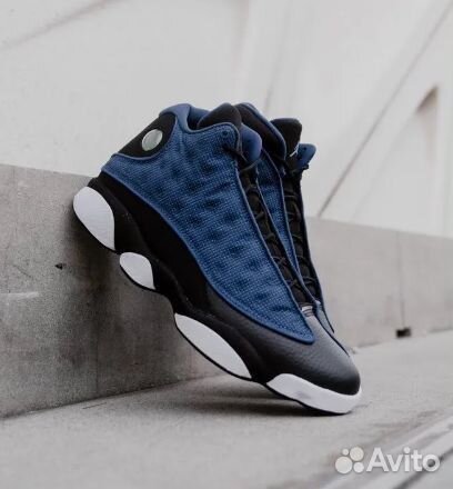 Nike air jordan 13 retro navy синие