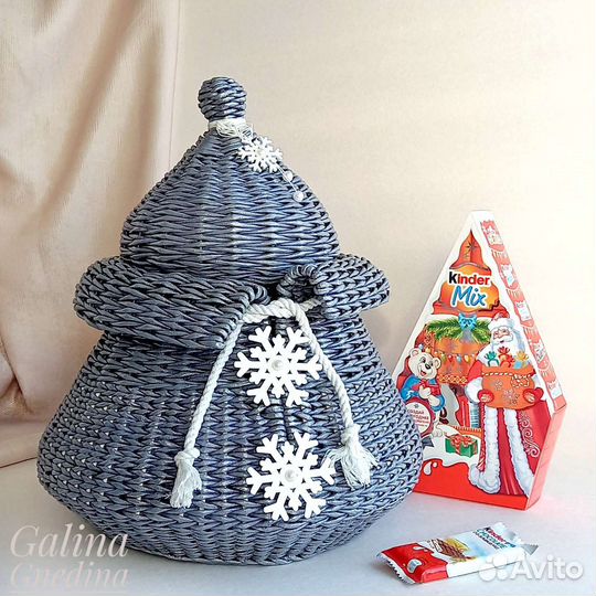 Корзина для хранения плетеная