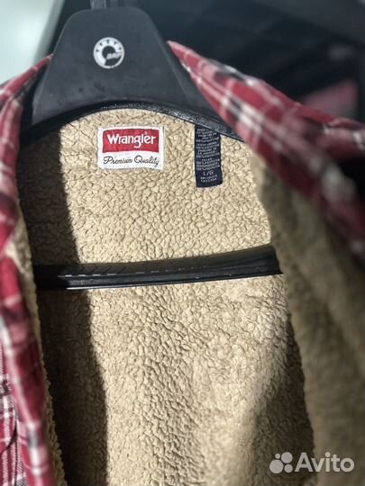 Рубашка мужская теплая на меху Wrangler L 50