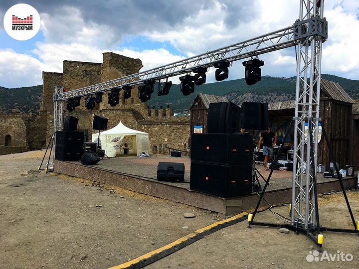 Прокат, аренда сцена, свет, звук, LED экраны