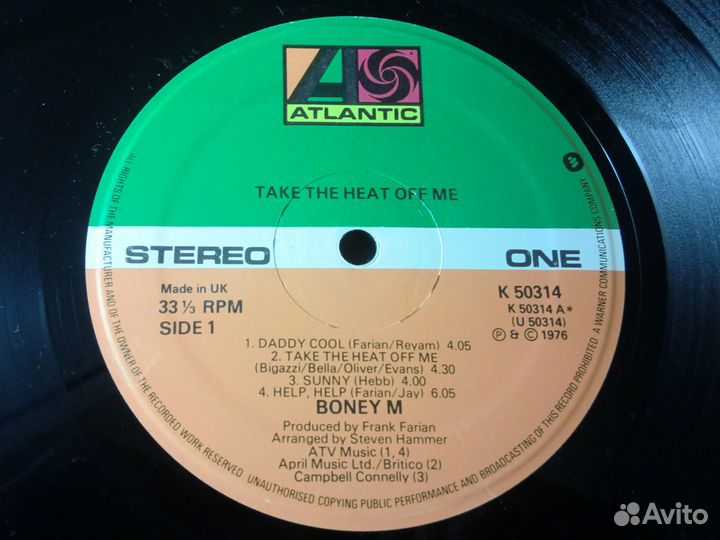 Boney M 4 LP UK