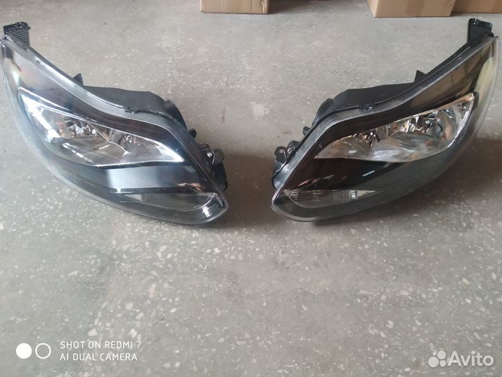 Фара Форд Фокус 11-15 г.в.чёрная,левая,правая