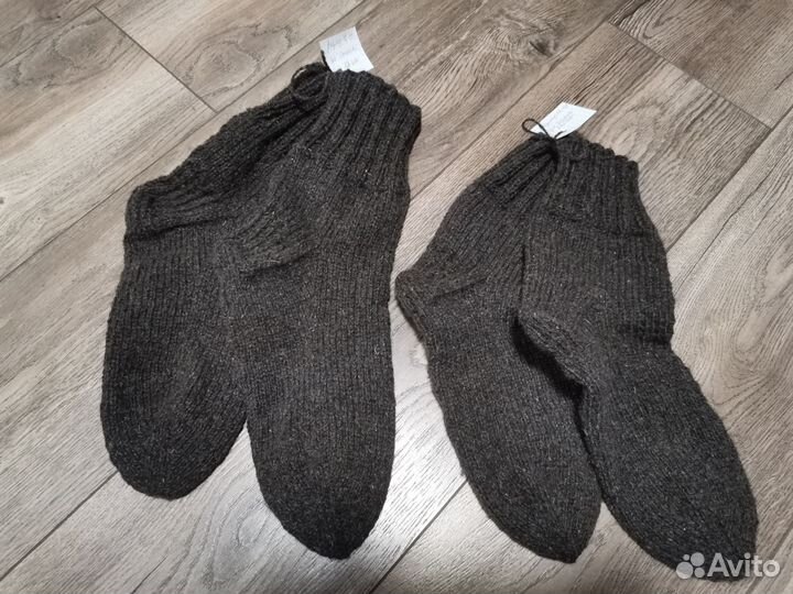 Носки шерстяные мужские вязаные
