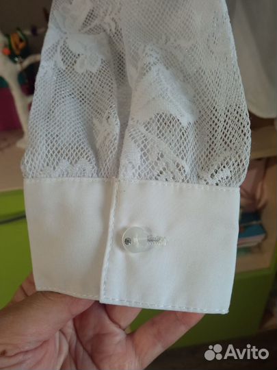 Блузка нарядная с галстуком