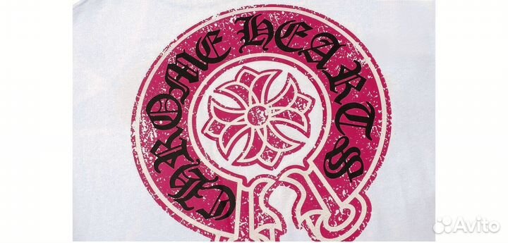 Футболка chrome hearts белая
