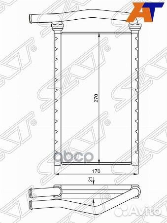 Радиатор отопителя салона mitsubishi pajero 07