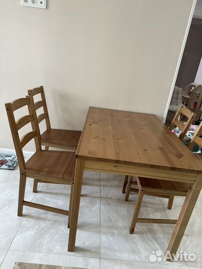 Стол и стулья IKEA бу