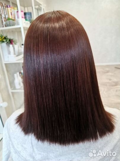 Кератиновое выпрямление волос модель