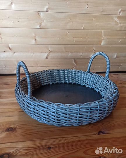 Поднос, корзина плетеная из ротанга