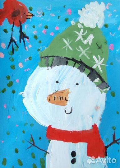 Картина Снеговик