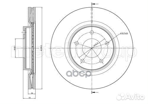 23-0902C диск тормозной передний Nissan Qashqa