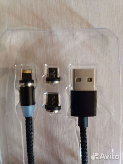 Магнитный кабель apple+type C+micro