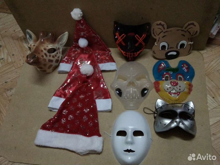 Маски новогодние