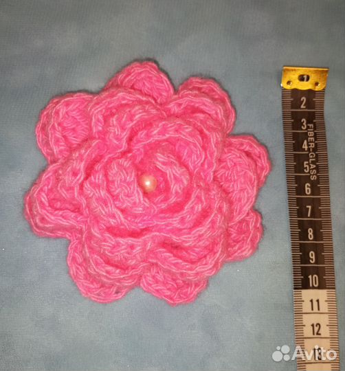 Вязаный цветок