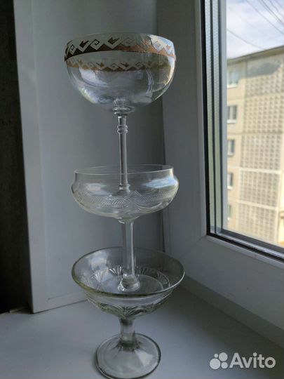 Старинная ваза стекло