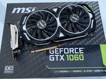 Видеокарта GTX 1060 6GB MSI armor OC