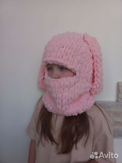 Балаклава из пряжи puffy