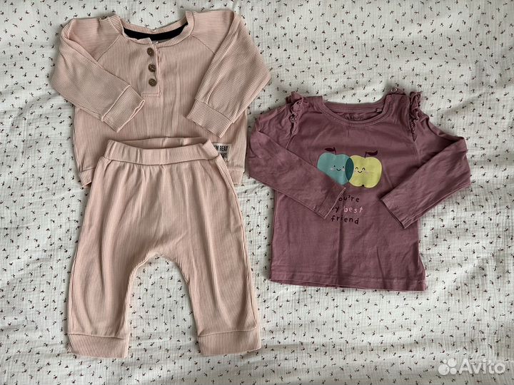 Вещи на девочку пакетом 74-80 размер