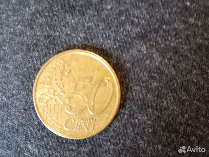 Монета 50 Euro Cent