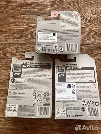 Hot wheels - мультфильмы/фильмы (3 модели)