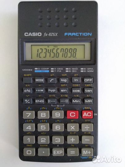 Калькулятор научный casio fs-82SX fraction