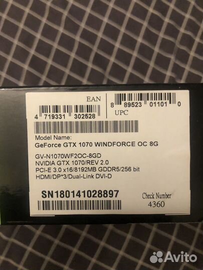 Gtx 1070 Gigabyte Windforce OC