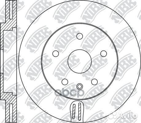 RN1673V Диск тормозной перед RN1673 NiBK