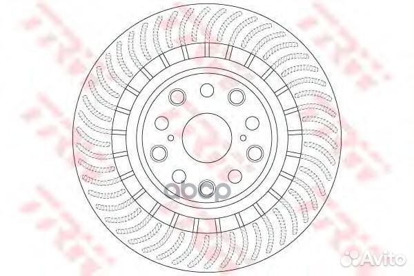 Диск тормозной зад lexus LS (F4 ) 460 (USF40)