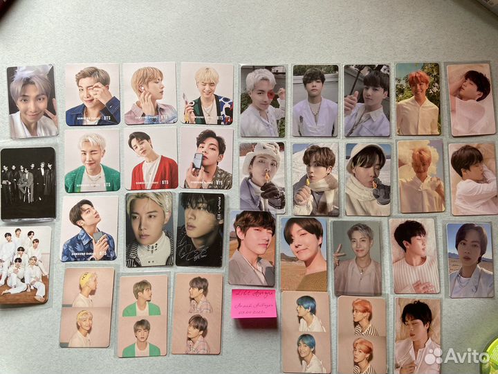 Официальные карточки bts