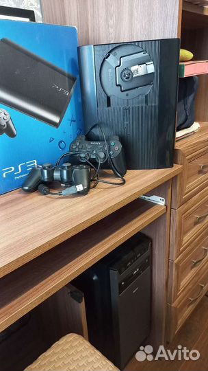 Игровая приставка ps3 super slim прошитая