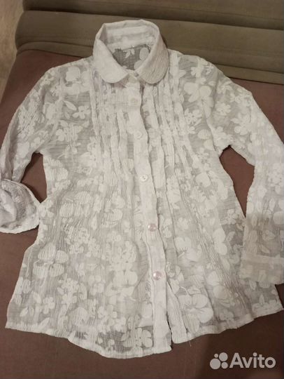 Блузка белая школьная