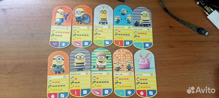 Карточки миньоны + фигурки