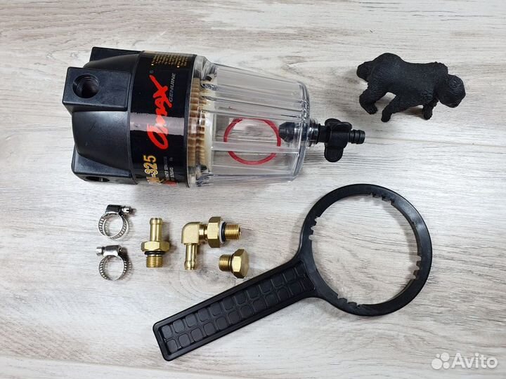 Фильтр топливный сепаратор 10 мк катер лодку UF20K