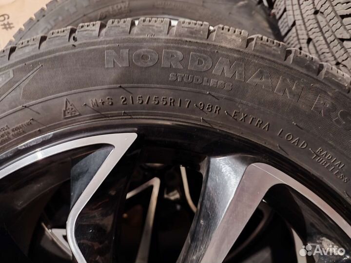 Колеса в сборе (4 шт) 215/55R17 Nokian Nordman RS