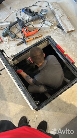 Скрытый люк под плитку