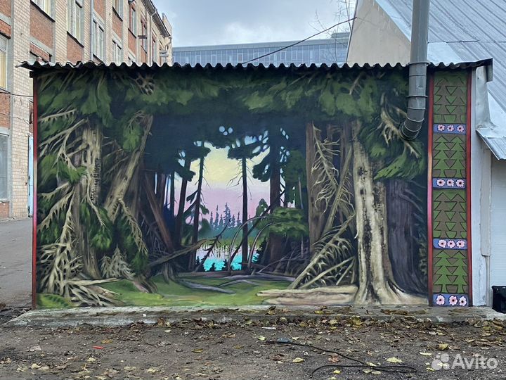 Граффити оформление, роспись стен