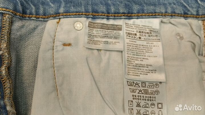 Джинсы мужские Levis 511 W36 Made in Pakistan