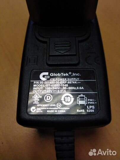 GlobTek Блок питпния 48В для IP телефонии