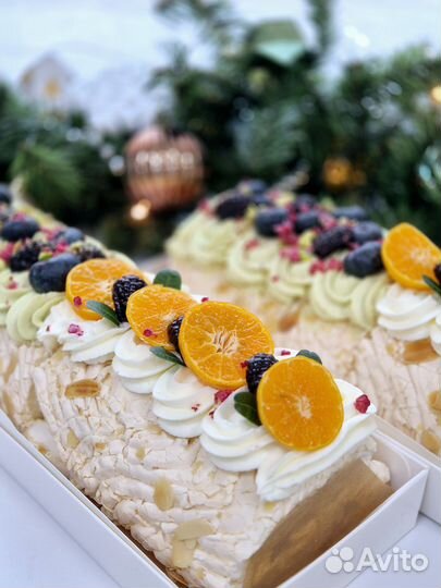 Меренговый рулет на заказ