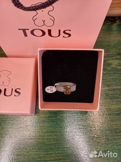 Кольцо tous мишка