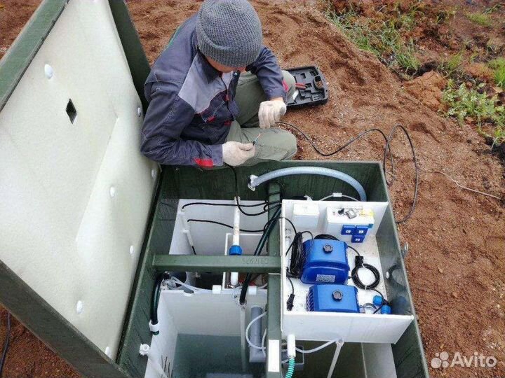 Автономная канализация септик под ключ, выгребная