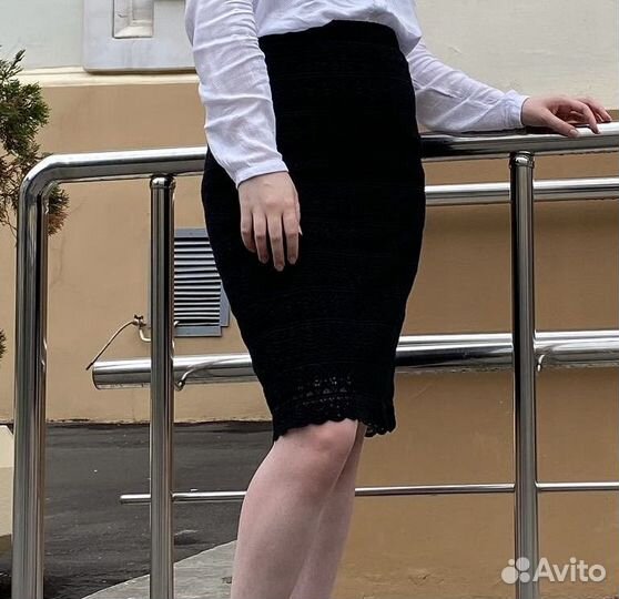 Юбка из франции zara кружевная с подкладкой