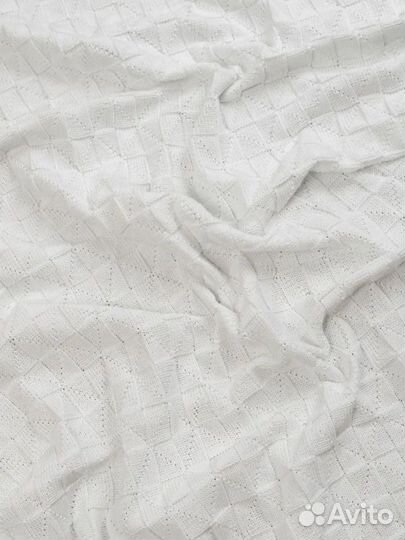 Плед вязаный для малыша новый