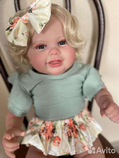 Кукла пупс Реборн 62см, большой