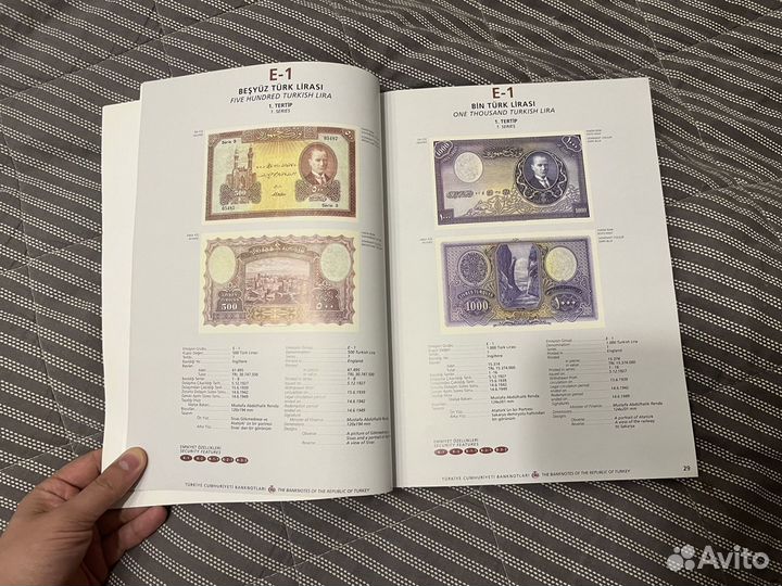 Каталог банкнот Турции